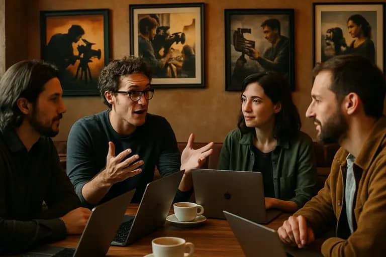 Filmmakers discuss audience data after a small screening